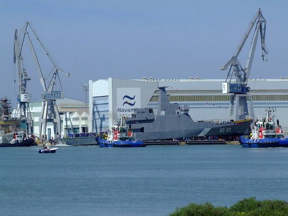 Navantia shipyard in Spain