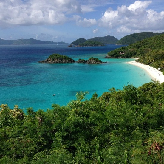 Trunk Bay in St. Thomas.