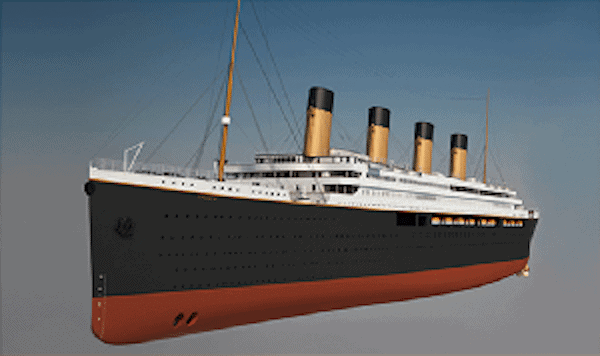 Replica of Titanic. Photo: Blue Star Line