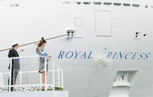 The Royal Princess® was named on June 13th 2013 by Royal Princess Godmother, The Duchess of Cambridge. Photo Courtesy Princess Cruises