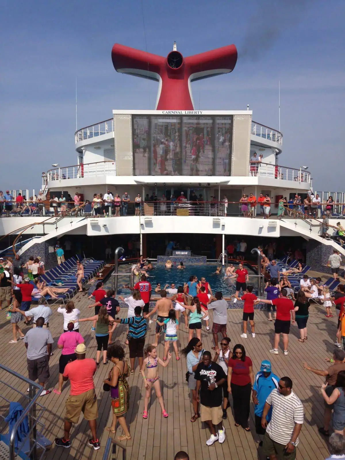 Carnival Lido Deck sail away party