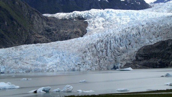 Mendenhall Glacier in Juneau, Alaska. 