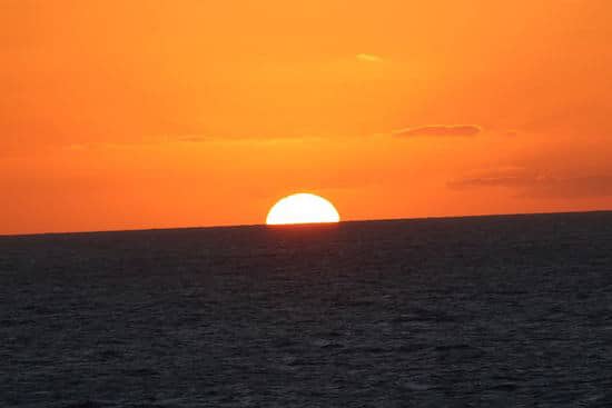 A Western Caribbean sunset. 