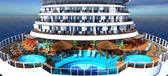 The Havana Pool aboard Carnival Vista. 