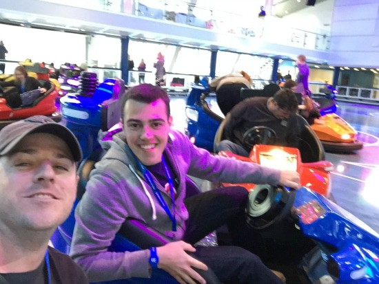 Bumper cars on Quantum of the Seas.