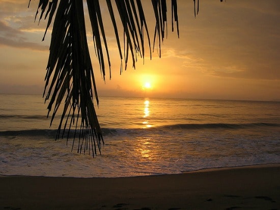 caribbean beaches sunset