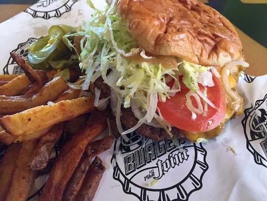 Straight Up burger at Guy's Burger Joint. 