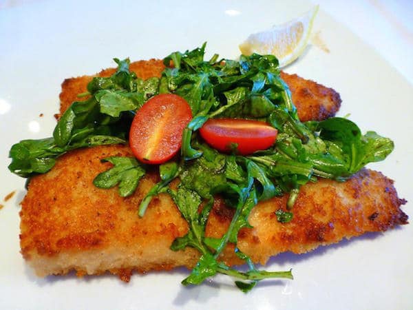 Flounder Milanese at Cagney's Steakhouse.