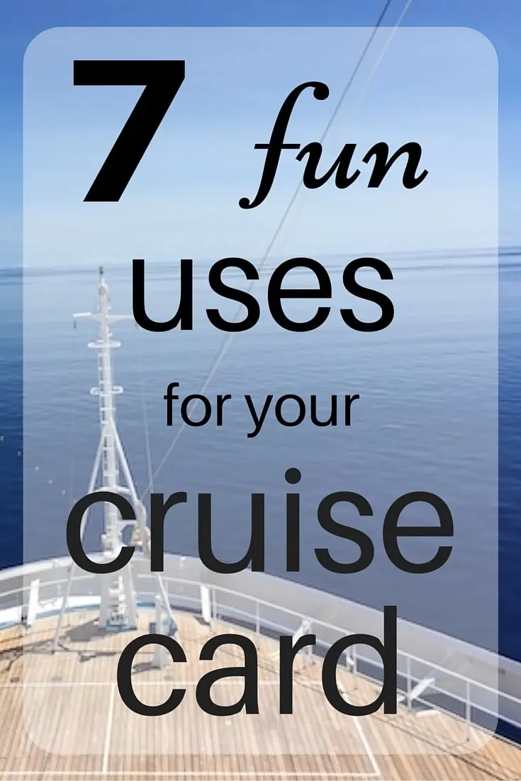 7 fun uses for your cruise card via Cruise Radio #craft #diy #cruising #cruisecard #travel #cruiseline #leisure #vacation