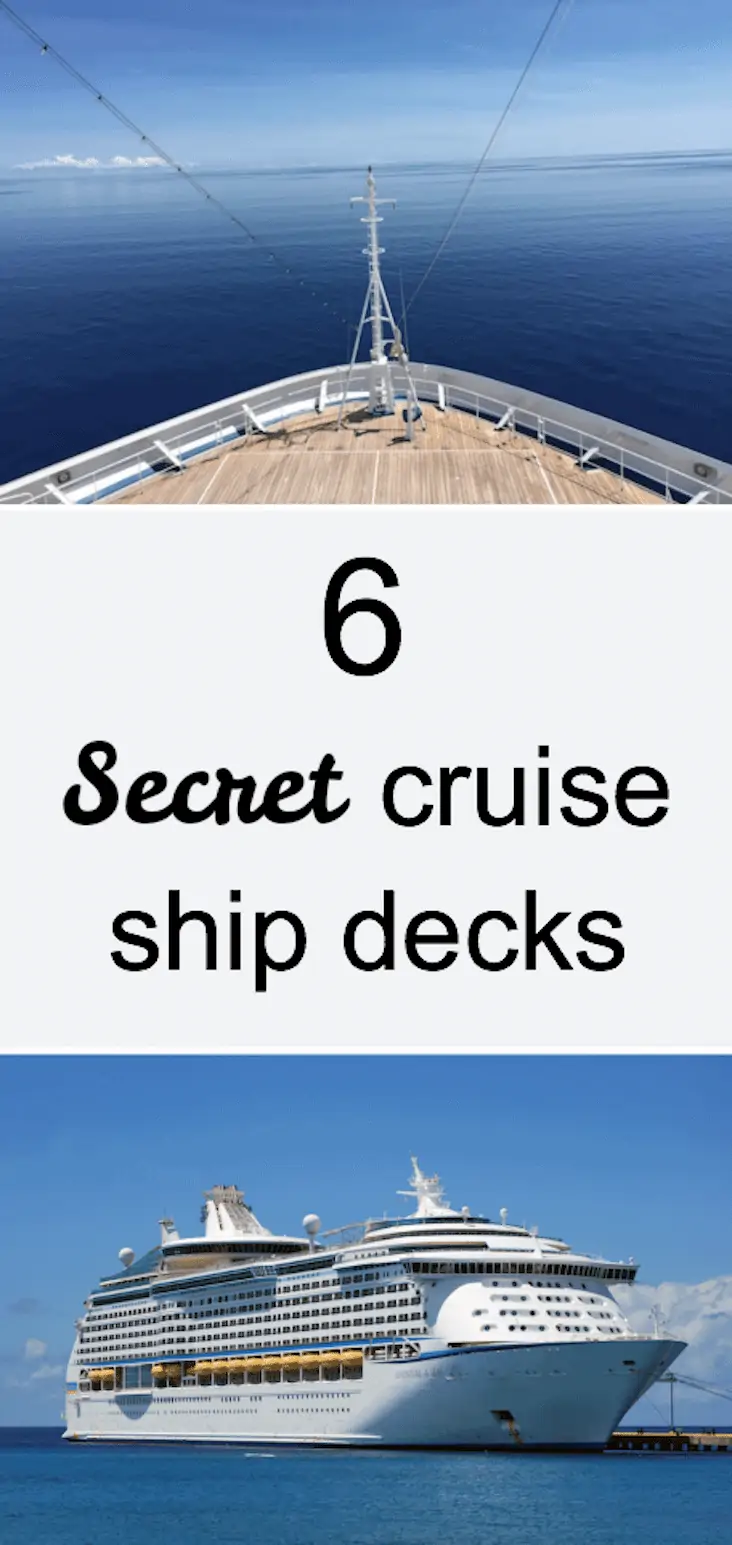 6 secret cruise ship decks