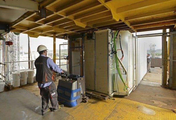 Loading a stateroom on Carnival Vista. photo: Carnival