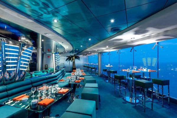 Kaito sushi restaurant aboard MSC Lirica 