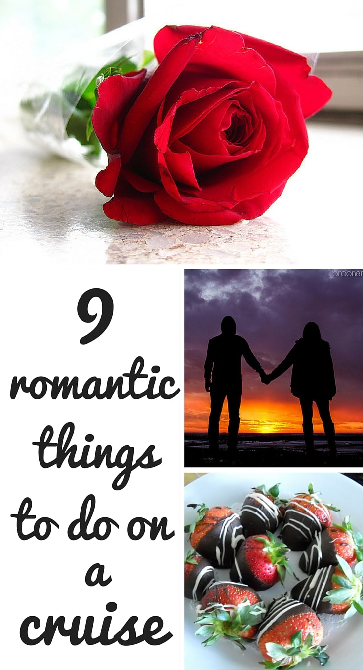 We have 9 romantic things to do while on a cruise - check it out! #cruiseradio #romantic #valentinesday #cruising #cruise #travel #vacation #tropical #islands #sunset #sunrise #trip #getaway #love #strawberries #romance #roses