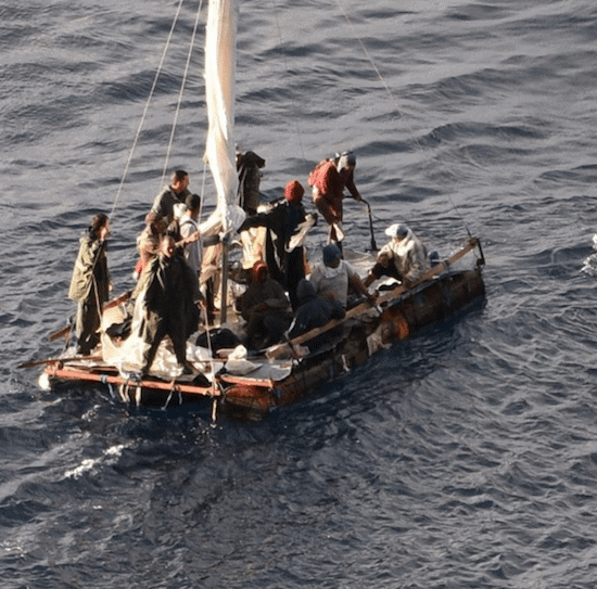 Carnival Sensation rescues 16 Cubans. photo: James Harrison/Instagram