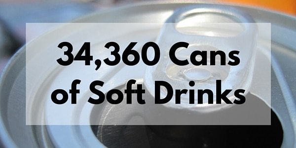 34,360 Cans of Soft Drinks