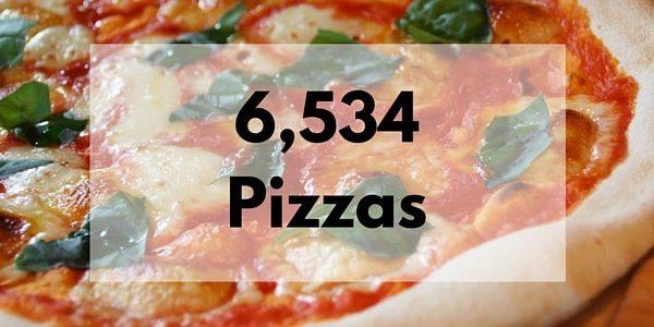 6,534 Pizzas