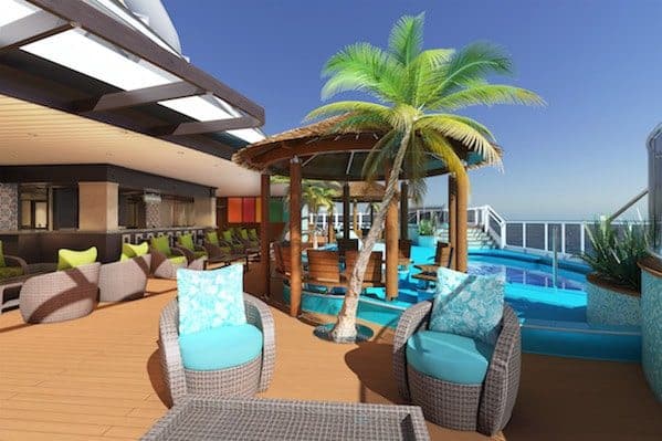 Havana Pool - rendering: Carnival Cruise Line