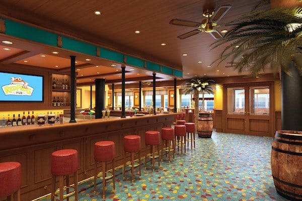 RedFrog Pub rendering: Carnival Cruise Line