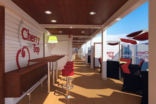 Carnival Vista: Cherry On Top, Onboard Dining