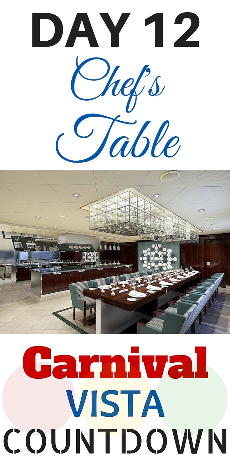 Carnival Vista Countdown #ChefsTable #carnival #carnivalvista #cruise #vacation #travel