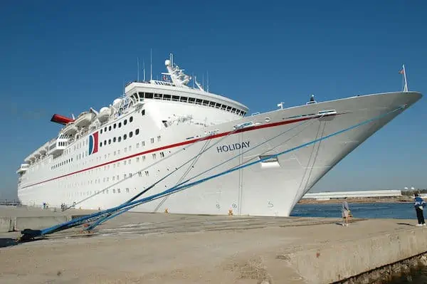 Exterior of Holiday Cruise Ship