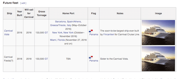 A screenshot of Wikipedia from Wednesday afternoon has since been deleted.