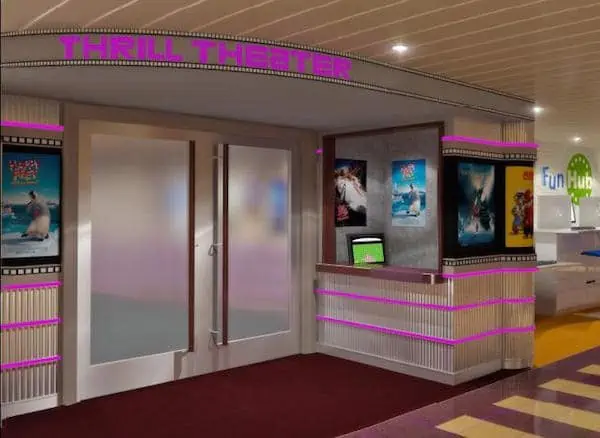 Thrill Theater entrance - Carnival Cruise Line