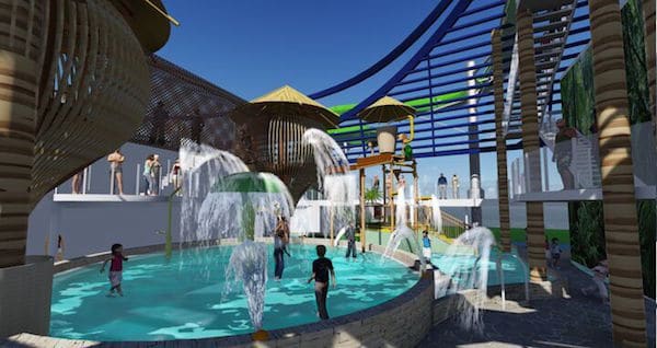 Aqua Park - rendering: MSC Cruises