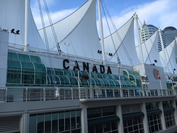 Canada Place in Vancouver, a popular embarkation port for Alaska cruises