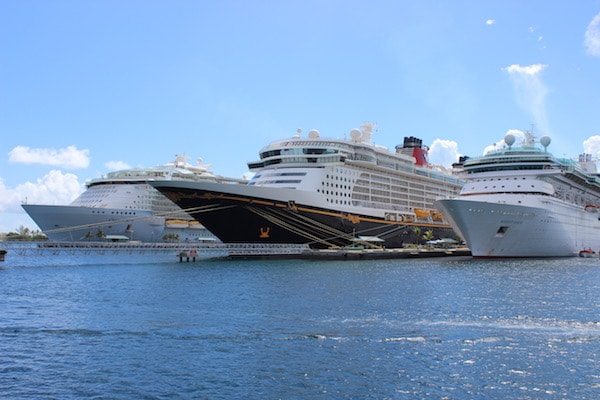 multiple ships in nassau bahamas