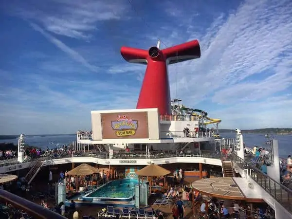 carnival cruise clothing optional deck