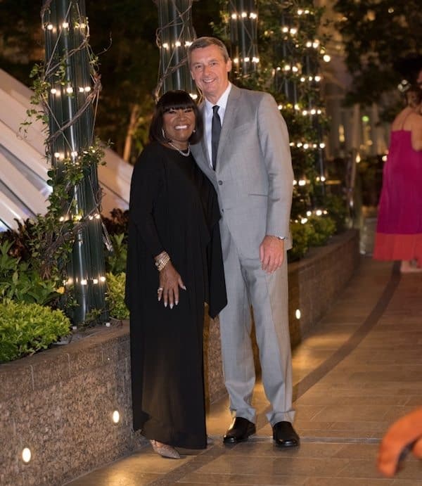 Michael Bayley with Patti LaBelle. photo: Royal Caribbean