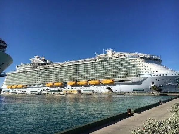 harmony of the seas ship exterior