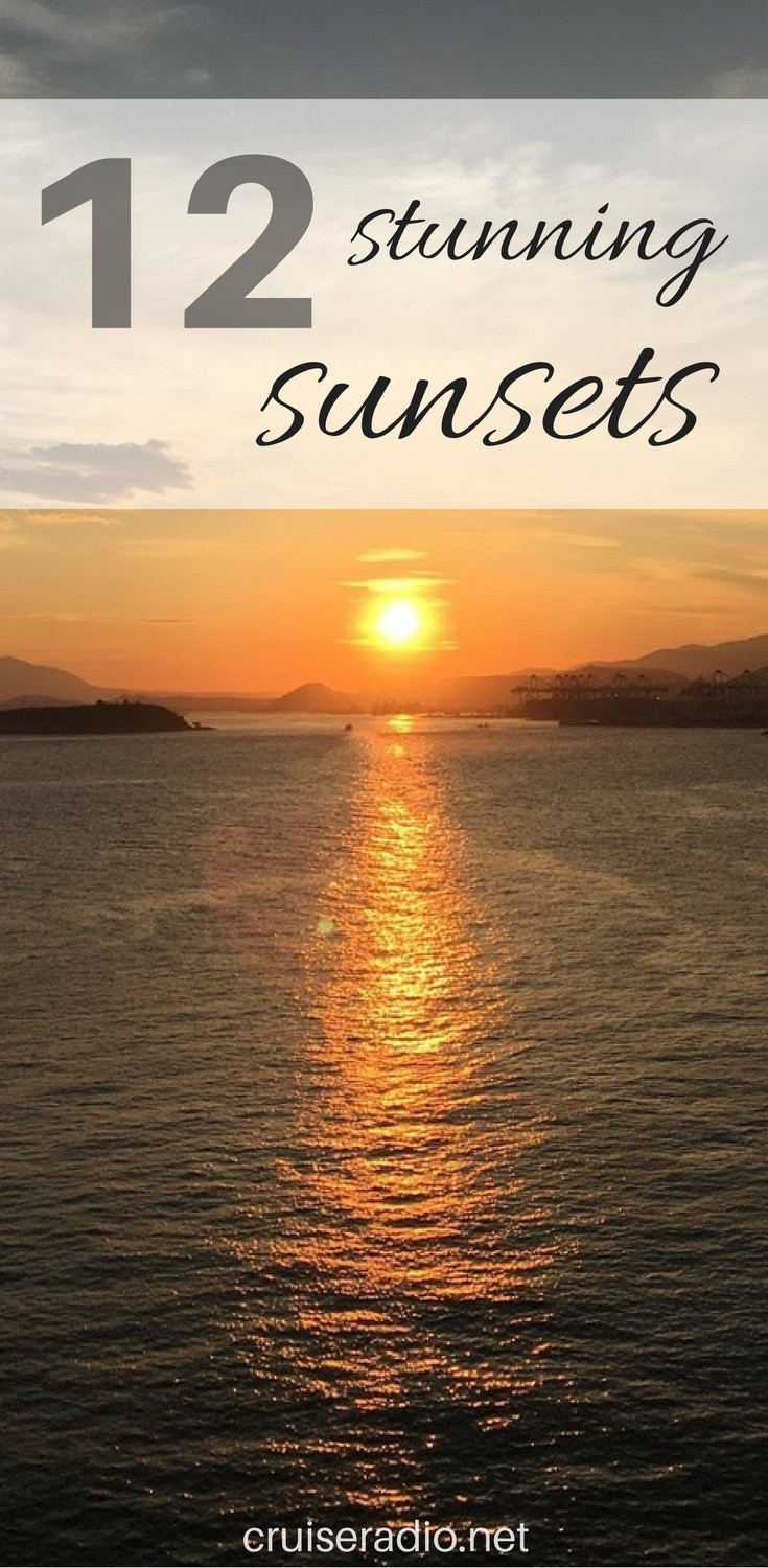 The 12 Days Of Cruising 12 Stunning Sunsets