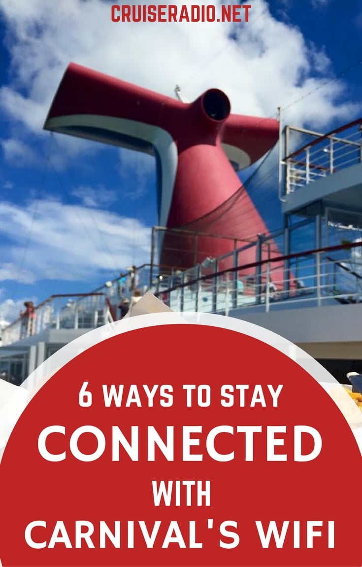 6 ways to stay connected with Carnival's Wifi