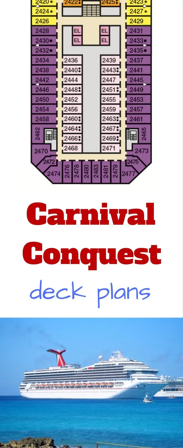 carnival conquest cruise deck plans