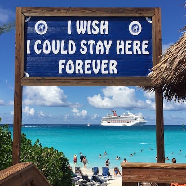 Halfmoon Cay signs