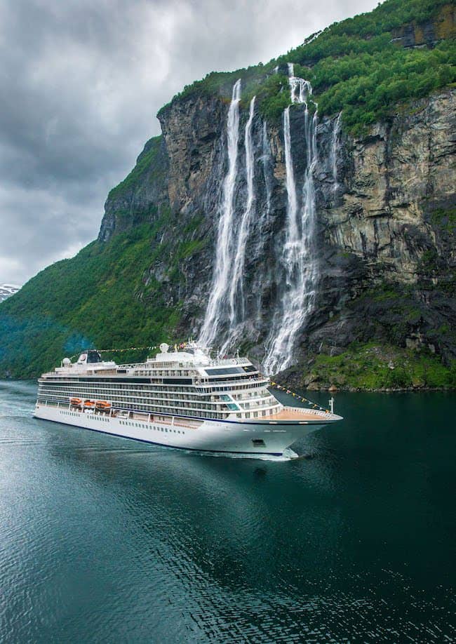 viking sky seven sisters waterfall geiranger norway