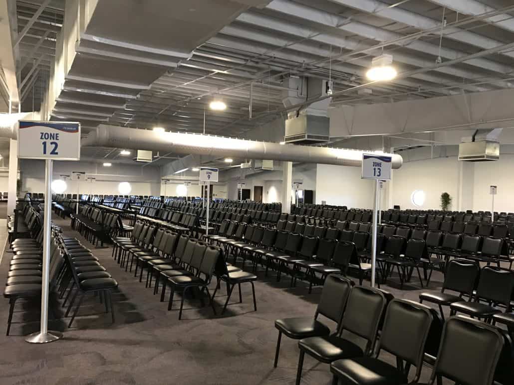 inside galveston cruise terminal