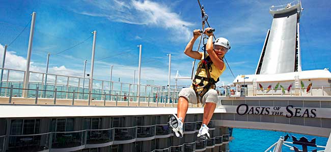 zip line oasis of the seas