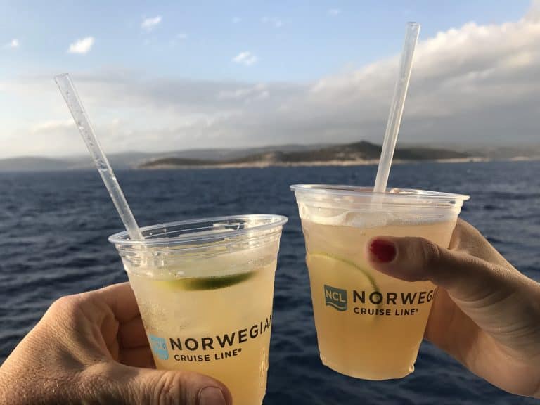 Norwegian Cruise Line Drink Package refreshments