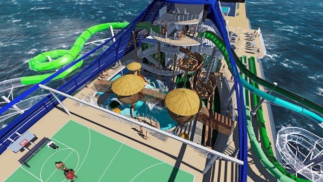 msc seaside water slides entertainment