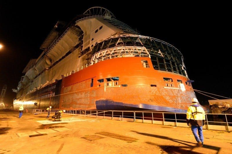 Watch Celebrity Edge Float From Dry Dock