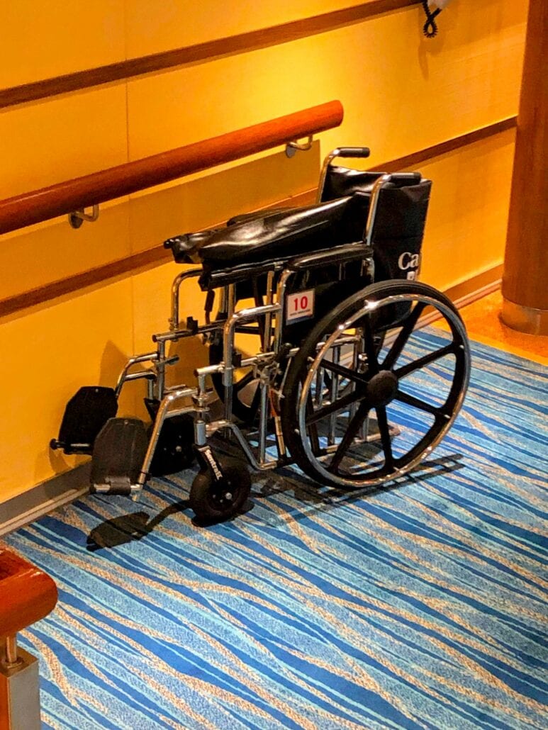 WHEEL CHAIR CARNIVAL CRUISE LINE