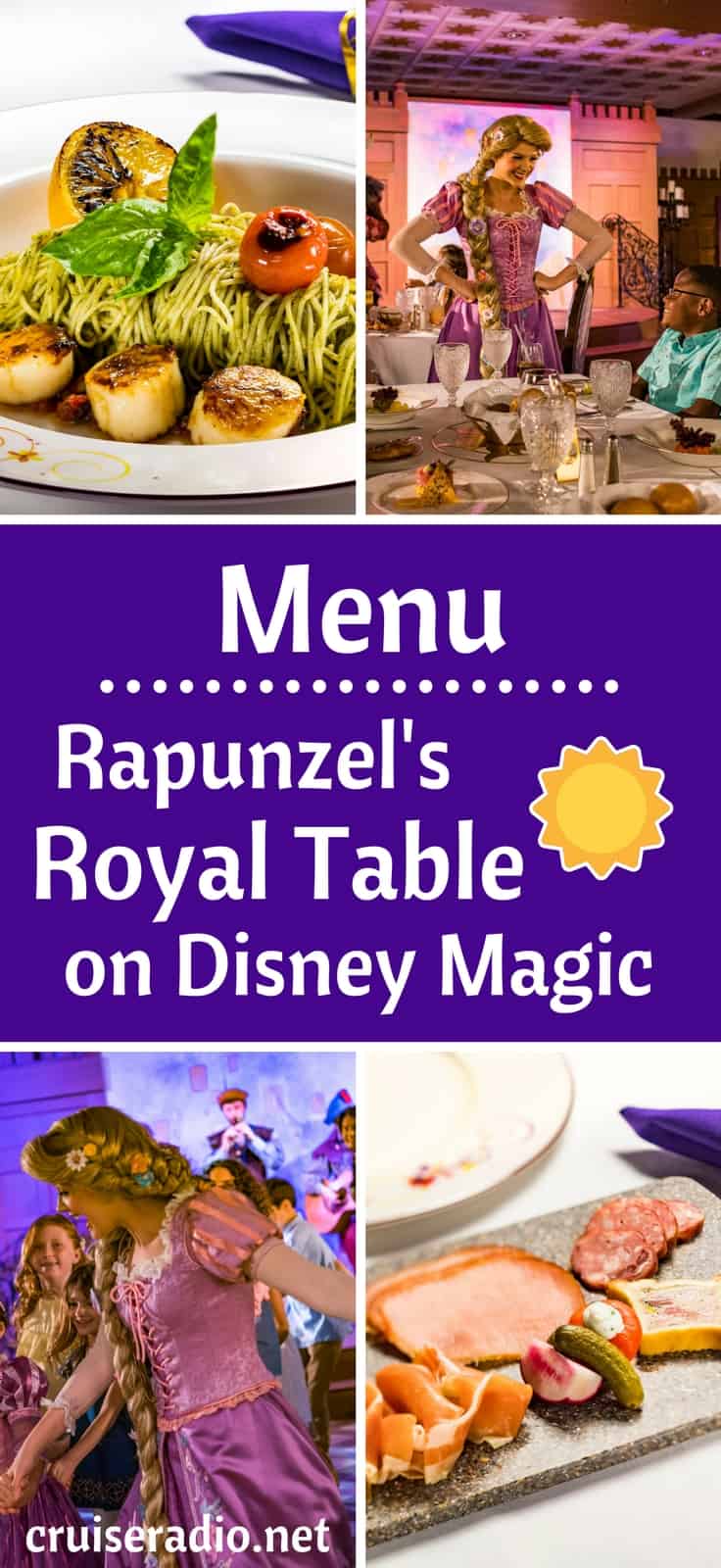 Menu Rapunzel's Royal Table on Disney Magic