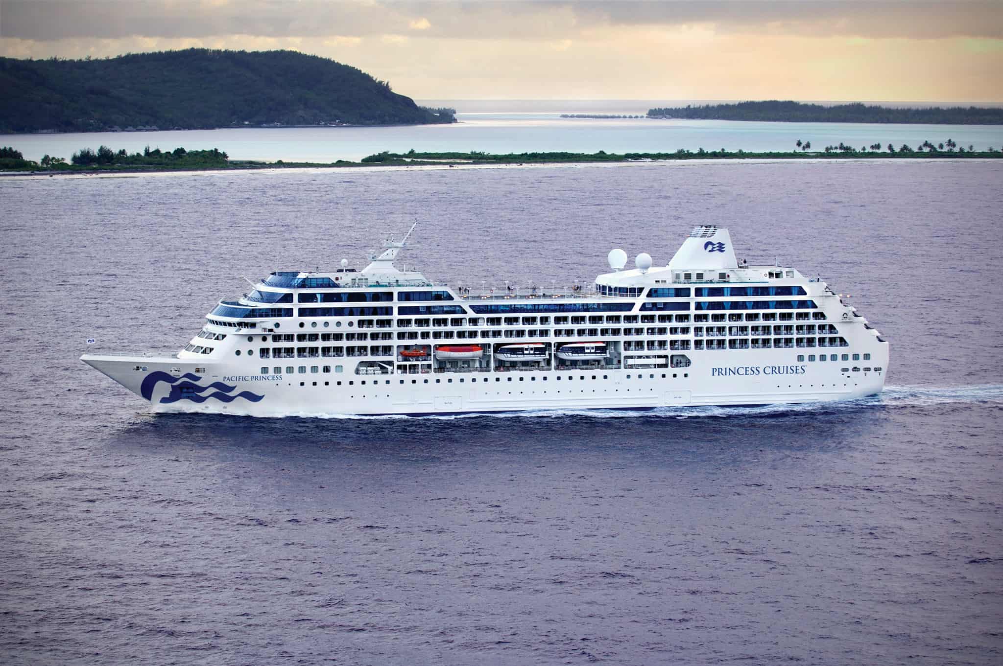 pacific princess exterior aerial