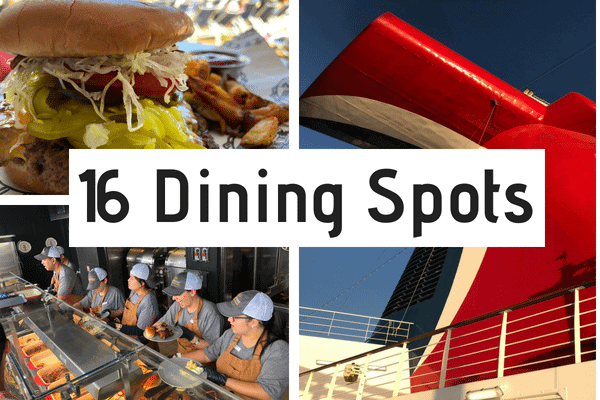 dining spots in Carnival horizon