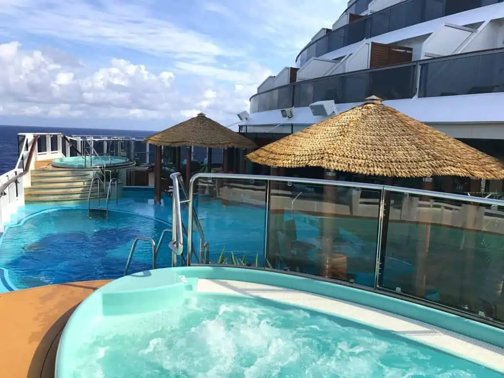 Havana pool in cruise ship