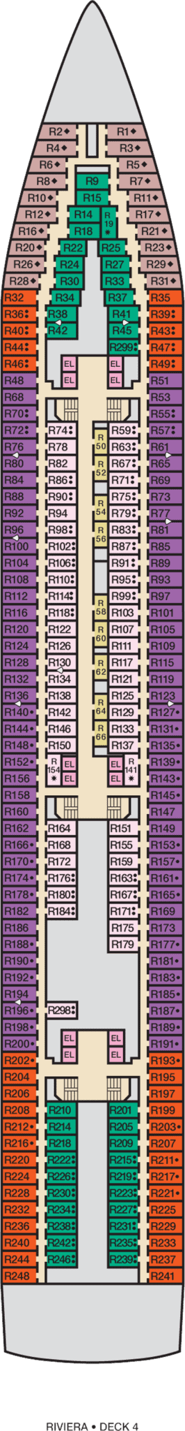 Carnival Ecstasy Deck Plans