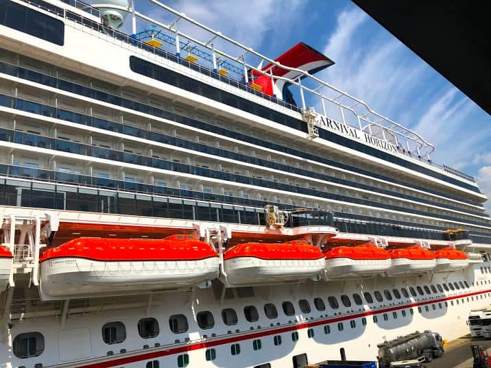 carnival horizon embarkation